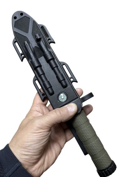 Тактически Нож + Компас + Кремък + Точило Байонет CS GO M9 USA: Идеалният Инструмент за Лов и Къмпинг