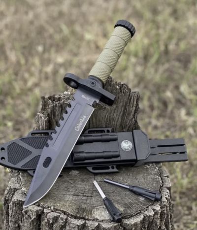Тактически Нож + Компас + Кремък + Точило Байонет CS GO M9 USA: Идеалният Инструмент за Лов и Къмпинг