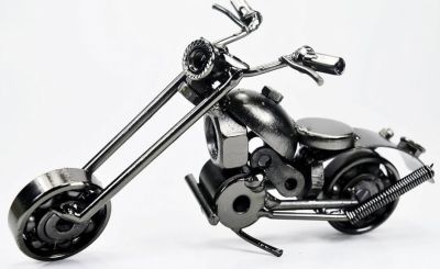 Harley Davidson ретро мотор с атрактивен дизайн от метални части сувенир