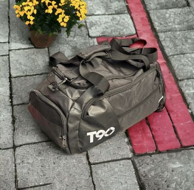 Спортен сак и раница Т90 2в1 за фитнес пътуване с отделение за маратонки