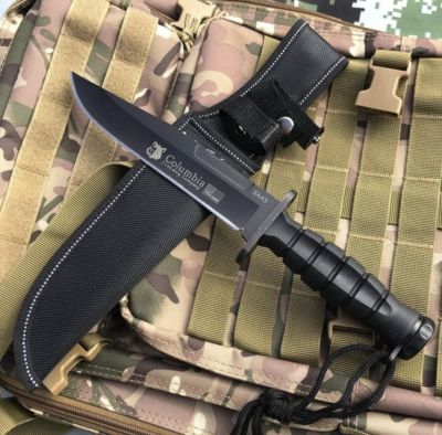 Тактически нож Columbia BLACK TACTICAL за самозащита лов на открито 30,5см