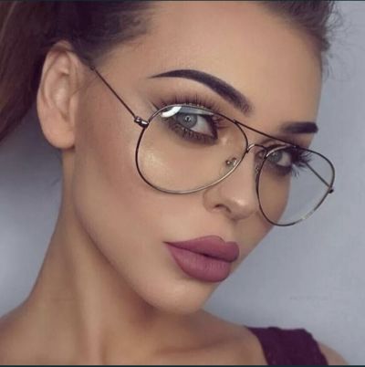 Аviator дамски очила стъкла без диоптър с защита UV400