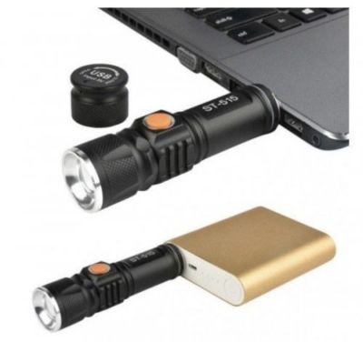 Мощен акумулаторен LED фенер USB зареждане - Енергоспестяващ | За Къмпинг и Туризъм