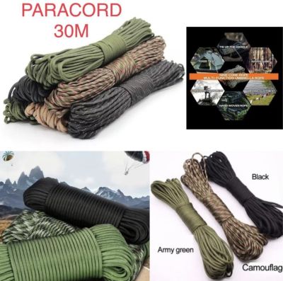 Паракорд 7 нишки 550 Paracord 4 мм – Въже за къмпинг и оцеляване, дължина 5-30 м