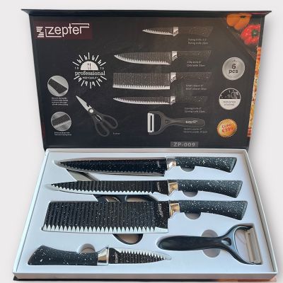 Комплект ножове ZEPTER: 6 части от неръждаема стомана 