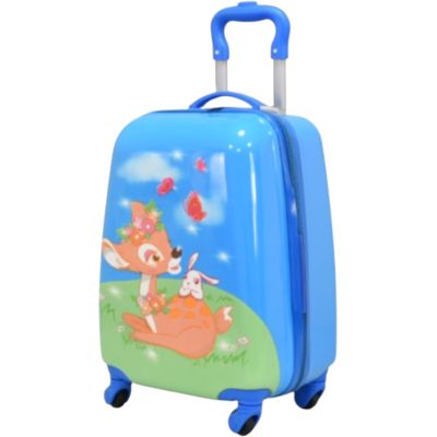 Детски куфар 46x30x21 см – лек ABS с 4 колела 360° за ръчен багаж
