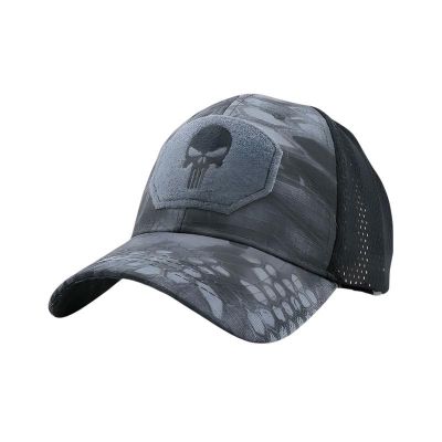 Тактическа шапка с козирка и дишаща мрежа от зад Punisher skull Tactical Multicam перфектен избор за лов стрелба