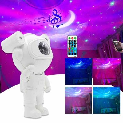 Детска Нощна Лампа Проектор Звездно Небе Астронавт Galaxy Star Projector