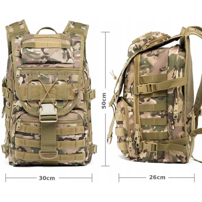 Водоустойчива тактическа раница 25L – Military MOLLE за оцеляване