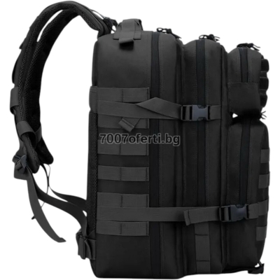 Тактическа раница водоустойчива Army Bag 45L – 900D, Molle, черна, зелена, бежова