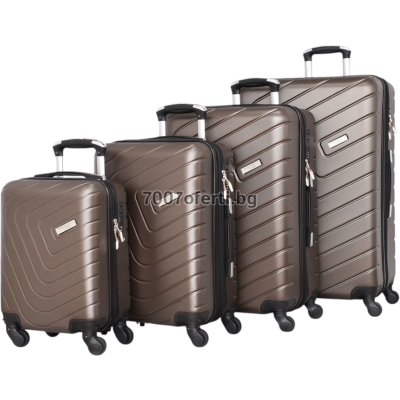 Комплект куфари  Perfect line  4 бр ABS – 16, 20, 24 и 28 инча Син 