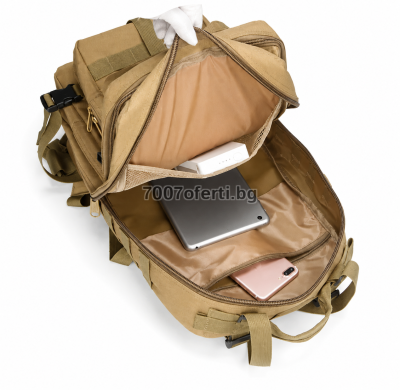 Тактическа раница 30L с MOLLE система за къмпинг и оцеляване