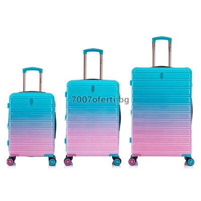 Комплект куфари 3 броя IFLY  20″ 24″ 28″, поликарбонат  колела 360° 