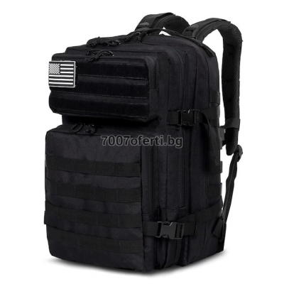 Тактическа раница водоустойчива Army Bag 45L – 900D, Molle, черна, зелена, бежова