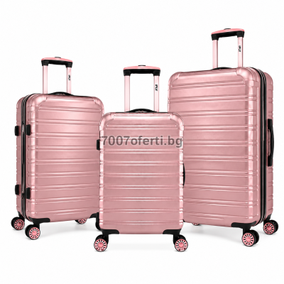 Комплект куфари 3 броя IFLY  20″ 24″ 28″, поликарбонат  колела 360° 