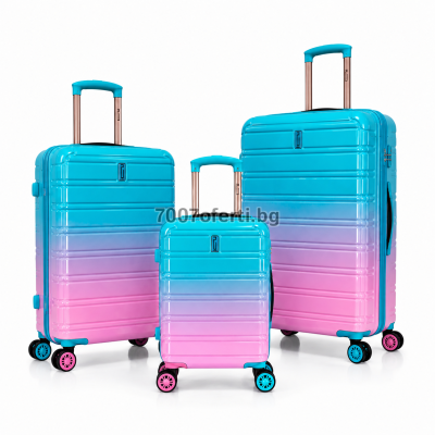 Комплект куфари 3 броя IFLY  20″ 24″ 28″, поликарбонат  колела 360° 