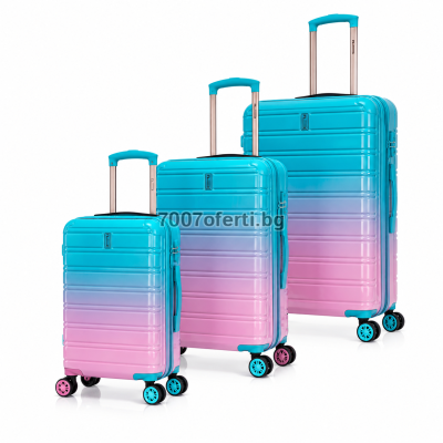 Комплект куфари 3 броя IFLY  20″ 24″ 28″, поликарбонат  колела 360° 