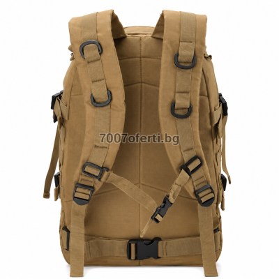Тактическа раница 40L с MOLLE система за къмпинг и оцеляване